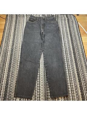 Vintage Moschino Denim Faded Charcoal Grey Jeans Sz 24 Unisex Workwear